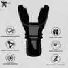 PAHALUXE Breathing Trainer, Lung Capacity Exercise Device and Lung Exerciser for Respiratory Muscle Exercise and Increased Sports Breathing Fitness| Lungs Exercise Equipment | Men and Women | Black view 2