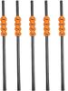 MPS My Party Suppliers Party Paper Straws for Halloween Theme Party, Halloween Pumpkin Accessory, Pumpkin Ghost Skull Paper Straws, Home and Kitchen Item (Black-Orange Pumpkin Straw) view 1
