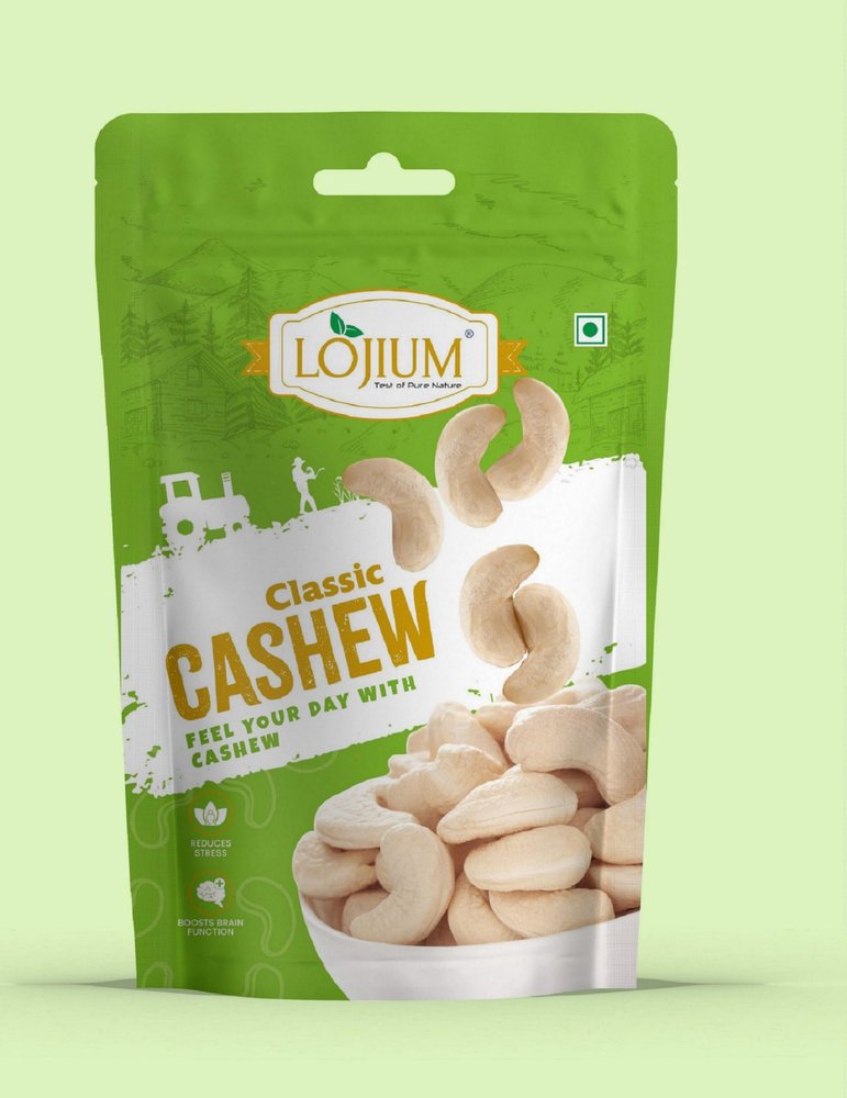 lojium have a pure & helty cashewnuts || rich in protein &Whole Premium Cashew Nuts - Nutritious & Delicious Kaju, Natural Crunchy Cashews Rich in Dietary Fibers Zero Cholestrol & Transfat (400g, regular)