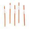 MPS My Party Suppliers Party Paper Straws for Halloween Theme Party, Halloween Pumpkin Accessory, Pumpkin Ghost Skull Paper Straws, Home and Kitchen Item (Orange- White Skeleton Straw) view 1