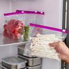 MOBDESK 20 PCS Reusable Zip Lock Bag Zip Lock Pouch Zipper Pouch Ziplock Covers Zip Lock Bags for Food Storage Zip Lock Covers Vegetable for Fridge Storage Ziplock Bags ForTravel Packing-UR-456 view 3