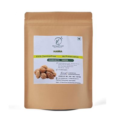 HERBALPRASH | Harra 300 Gram | Harad | Aralu | Inknut | Haritaki | Kadukkai | Harar | Terminalia Chebula |Ink Nut Seeds for Dark Circle | Herbal Medicine | Useful for Acne, Pimple, Rashes, Boils etc