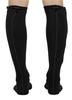 Medical Compression Stockings for Varicose Veins | Below Knee with ZIP Closure | COTTON FABRIC | MODERATE COMPRESSION | With Stitching | Unisex | Breathable (Black, M) view 2