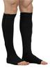 Medical Compression Stockings for Varicose Veins | Below Knee with ZIP Closure | COTTON FABRIC | MODERATE COMPRESSION | With Stitching | Unisex | Breathable (Black, M) view 4