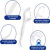 30pc Dental Floss Picks Bulk Non Breakable Flossers for Adults Tooth Picks Teeth Cleaning for Family Pack Travel (Pink and white) view 4