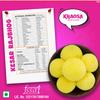 Khaosa Kesar Rajbhog | 2Kg | Traditional Indian Dessert | Rich and Flavorful Gourmet Mithai | Authentic Bikaneri Kesar Rajbhog | Gift-Worthy and Festive Treat | 10 Pieces Each  Pack of 2 Tins view 2