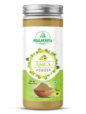 PRALAKSHYA NATURALS Amla Powder - 100g - Gooseberry Powder | Pure Herbal Powder for Natural Beauty Treatments | Powder for Hair & Skin Health | Pure Amla Powder for Immune Support and Health Wellness