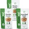 NeutraVed Neem, Karela, Jamun Seed Powder | Combo neem karela jamun powder | May Helps Blood Sugar Level & Reduces Bad Cholesterol 300g (100g Each) view 1