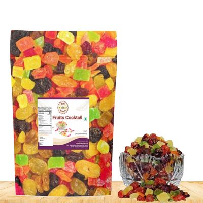 Zion Fruit Cocktail | Fruit Cocktail Mixed Fruit | Fat Free Fruit Cocktail | Cocktail Fruit Mix | No Artificial Colors & Preservatives | Preservative Free Nutritious Fruit Snack | Delicious & Nutritious |100% Natural (700 GM)