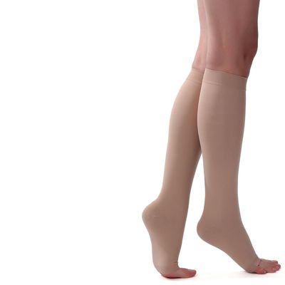 EZYFIT Imported Class II Cotton Compression Stockings Below Knee for Varicose Veins | Varicose Veins Stockings For Men and Women | 22-35mm/Hg (2X-Large)