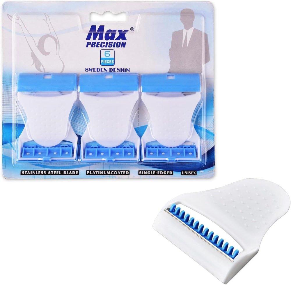 BBD kitchen shop Max Disposable Blades Body and Private Parts hair Shaving Razor for Women & Men Blades(Pack of 6 * 2=12)