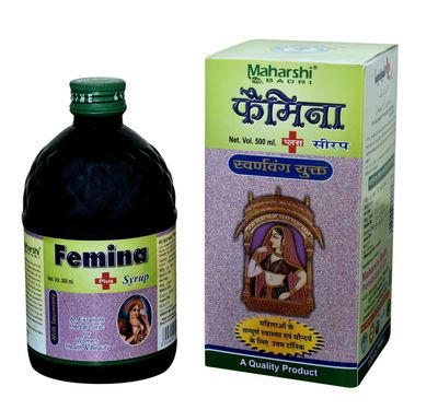 Maharshi Badri Femina Plus Herbal Tonic Syrup for Women's Health and Beauty, 500 ml