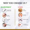 Majestique Professional Cuticle Scissors Use as Fingernails, Shaving Scissors, Moustache, Beard, Eyebrow Scissors Toenails Sharp Cuticle Scissors Manicure Small Scissor for Men and Women (2Pcs) view 4