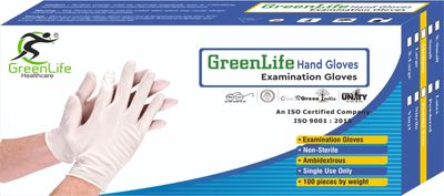 GREEN LIFE HEALTHCARE Vinyl Powder-Free Disposable Gloves for Multi-Purpose Use, Safe for Food Handling and Cleaning