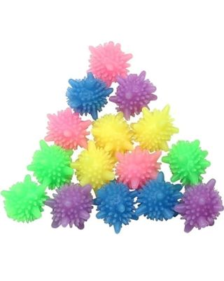 VIRUSHA 12 Pcs Eco-Friendly Washing Machine Laundry Balls Reusable, Hypoallergenic, and Chemical-Free Balls for Clean and Soft Clothes (Multicolor)