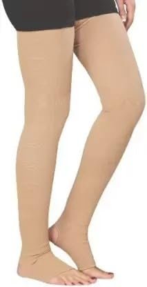 CLINICA CARE Cotton Medical Compression Stockings for Varicose Veins Class 2 Knee Length for men and women| Stockings for women | Stockings -Thigh Length(CC-Stockings-8-XL)