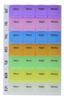 ATETO Pill Medicine Organizer | 7 Day Weekly Pill Case | Colorful Weekly Travel Pill Planner| Portable Travel Kits | Dust-Proof Box For Pills/Vitamin/Supplements (Plastic, Set of 1) view 1
