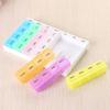 ATETO Pill Medicine Organizer | 7 Day Weekly Pill Case | Colorful Weekly Travel Pill Planner| Portable Travel Kits | Dust-Proof Box For Pills/Vitamin/Supplements (Plastic, Set of 1) view 3