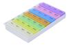 ATETO Pill Medicine Organizer | 7 Day Weekly Pill Case | Colorful Weekly Travel Pill Planner| Portable Travel Kits | Dust-Proof Box For Pills/Vitamin/Supplements (Plastic, Set of 1) view 4