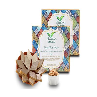 Misstevia Sugar Free Kaju Katli | Stevia Sweetened Sugar Free Sweets | Low Carb Low Calorie Keto Diet Friendly| Healthy Treats for Kids & Diabetics | No added Mawa or peanut powder | Pure Cashew Nut with deshi Ghee| Gift for any occassion| 1KG Pack