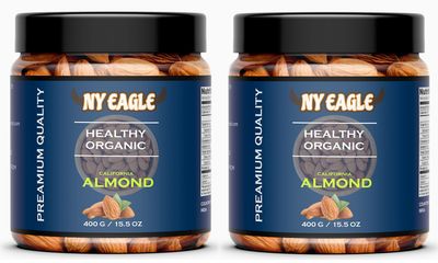 100% pure and helthy california almonds, rich in protein, Real Nuts, High in Fiber, Magnesium (800g, regular)