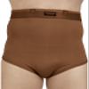 Dermapress High Waisted Abdomen Shapewear for Men | Moderate Compression | Cotton Fabric | Unisex | Tummy Tucker | Waist Slimmer | Abdomen and Waist Compression Panty (Brown, M) view 1
