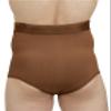 Dermapress High Waisted Abdomen Shapewear for Men | Moderate Compression | Cotton Fabric | Unisex | Tummy Tucker | Waist Slimmer | Abdomen and Waist Compression Panty (Brown, M) view 2