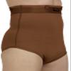 Dermapress High Waisted Abdomen Shapewear for Men | Moderate Compression | Cotton Fabric | Unisex | Tummy Tucker | Waist Slimmer | Abdomen and Waist Compression Panty (Brown, M) view 3