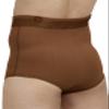 Dermapress High Waisted Abdomen Shapewear for Men | Moderate Compression | Cotton Fabric | Unisex | Tummy Tucker | Waist Slimmer | Abdomen and Waist Compression Panty (Brown, M) view 4