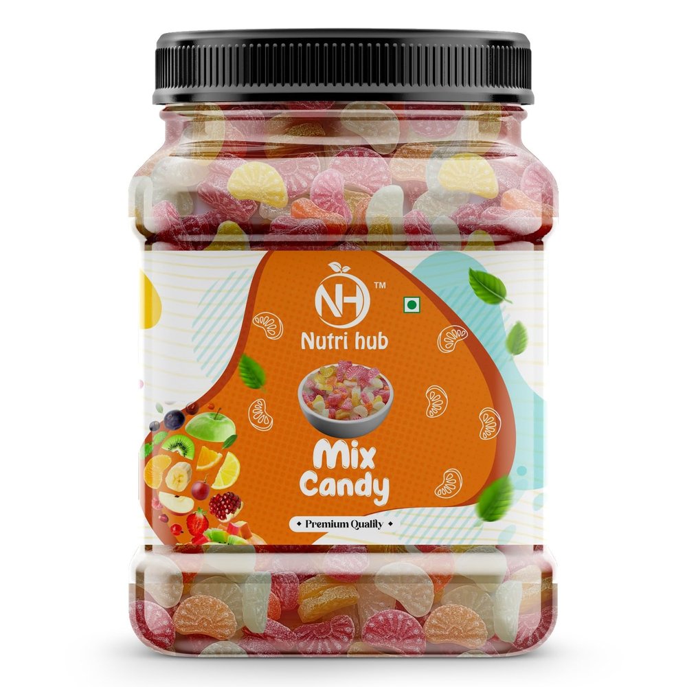 Nutri Hub mix Fruit candy | Khatti Mithi Mix Fruits Candies | Fruit Flavour Candies | Candy For Kids Sweet And Sour Candy Sugar Candy Pops Fruits Toffee (400g)
