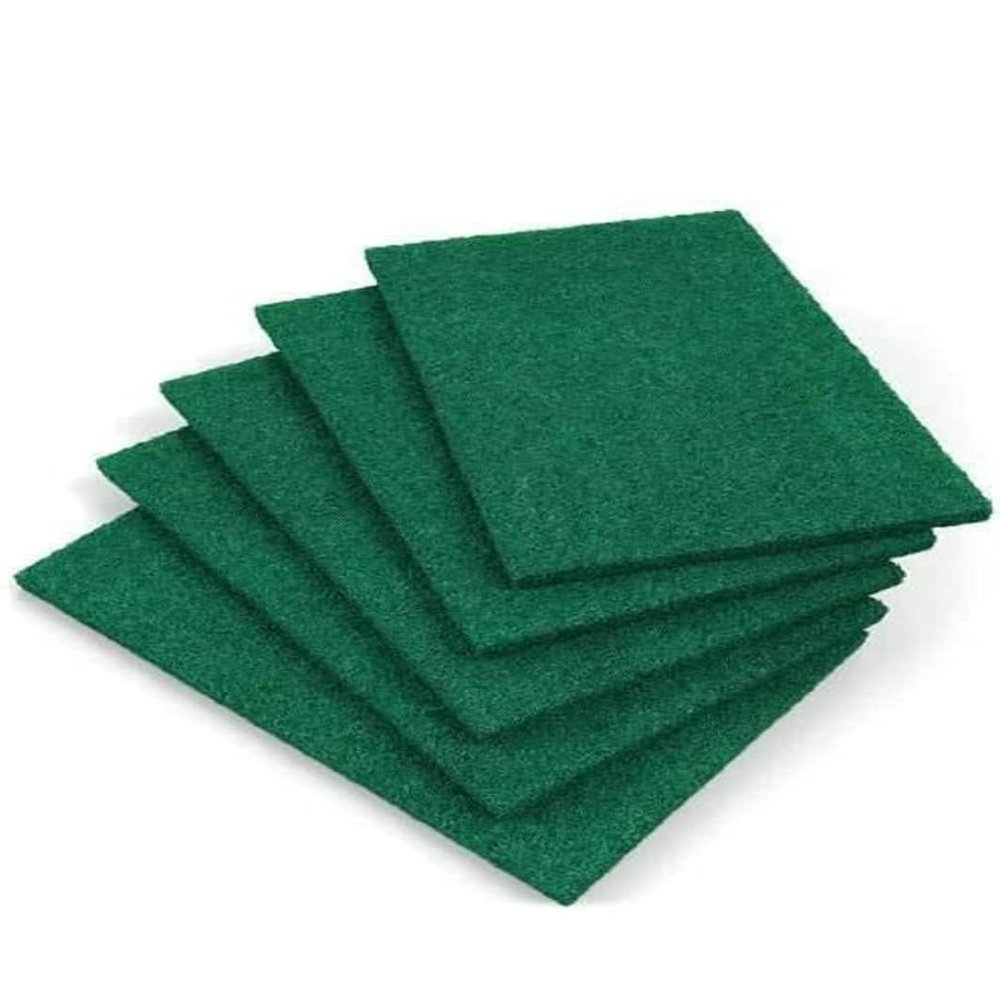 ARPANA BRIGHT Utensil Scrubber Green Pad Big - Pack of 5 (10x15 Cm)