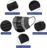 GIRIJA HEALTHCARE & SURGICALS Black 3 ply disposable face mask filter protection breathable dust proof, Pack of 100 view 2