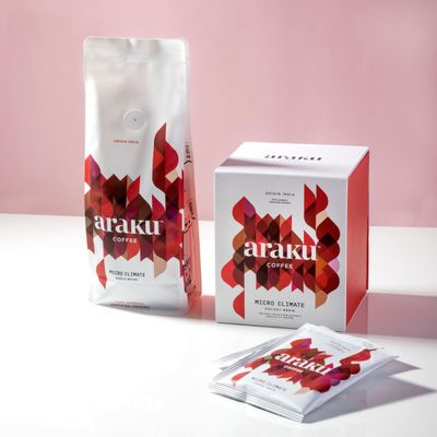 ARAKU Micro Climate Coffee Combo  2 Medium Grind Pouches + 1 Pocket Brew | Freshly Roasted 100% Arabica