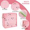 Aiyorse 2 Pcs Sanitary Napkin Storage Bag, Portable Reusable Period Bag Women Tampon Pouchs Menstrual Pad Bag Nursing Pad Holder with Zipper Period Kit Bag for Women Teen Girls Feminine Care view 3