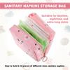 Aiyorse 2 Pcs Sanitary Napkin Storage Bag, Portable Reusable Period Bag Women Tampon Pouchs Menstrual Pad Bag Nursing Pad Holder with Zipper Period Kit Bag for Women Teen Girls Feminine Care view 4