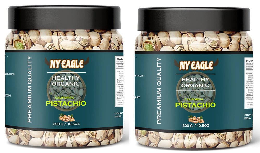 100% pure and healthy califonia salted & rosted pistachios (pista) || rich in protein, potassium, sodium (600g, regular)