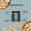 100% pure and healthy califonia salted & rosted pistachios (pista) || rich in protein, potassium, sodium (600g, regular) view 4