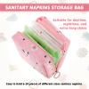 2 Pcs Sanitary Napkin Storage Bag, Portable Reusable Period Bag Women Tampon Pouchs Menstrual Pad Bag Nursing Pad Holder with Zipper Period Kit Bag for Women Teen Girls Feminine Care view 4