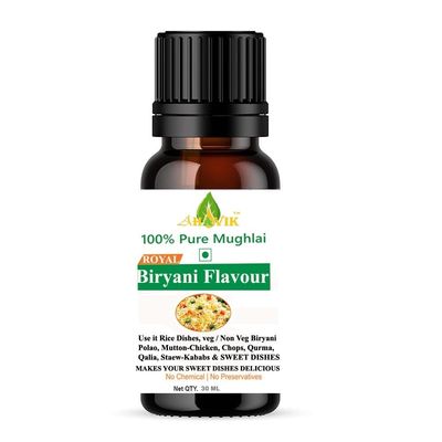 AHAVIK Mughlai Meetha Attar For Biryani, Polao, Pulao, Mughlai Mitha Essence Biriyani Used in Sweet & Rices Dishes (30 ML, Biryani Flavour (Basmati Rice))