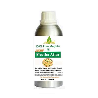 AHAVIK Mughlai Meetha Attar For Biryani, Polao, Pulao, Mughlai Mitha Essence Biriyani Used in Sweet & Rices Dishes (100 ML, Biryani Meetha Attar)