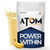 AS-IT-IS ATOM Mass Gainer 1 Kg | Pack of 13 servings | 5:1 Carb-Protein Ratio | Powered with BCAA, L-Glutamine, Tribulus, Ashwagandha | Banana Flavour view 1