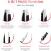6PCS Professional Eyebrow Tweezers Set for Women and Men, Premium Stainless Steel Tweezer Kit, Best Tweezers Precision for Ingrown Hair, Facial Hair, Eyebrows Plucking view 3
