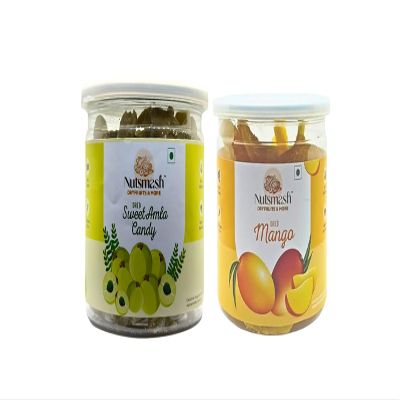 Nutsmash Healthy Dehydrated Fruits Combo of Sweet Amla Candy 500G & Chia-500G
