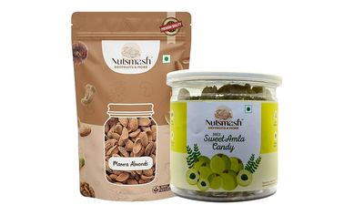 Nutsmash Healthy Dehydrated Fruits Combo of Sweet Amla Candy 500G + Strawberry-500G