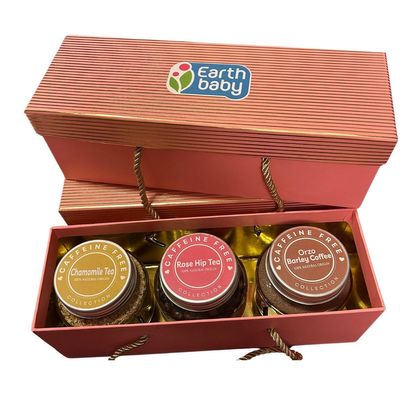 Earthbaby Caffeine Free Harmony Hamper | 100% Natural Rose Hip Tea, Chamomile Tea, Orzo Barley Coffee | Health & Wellness Beverage Collection | Gift Box