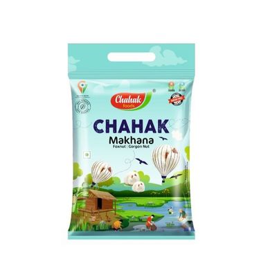 Chahak Natural & Crunchy Healthy Plain Raw Phool Makhana Handpicked Jumbo Size 250 gms