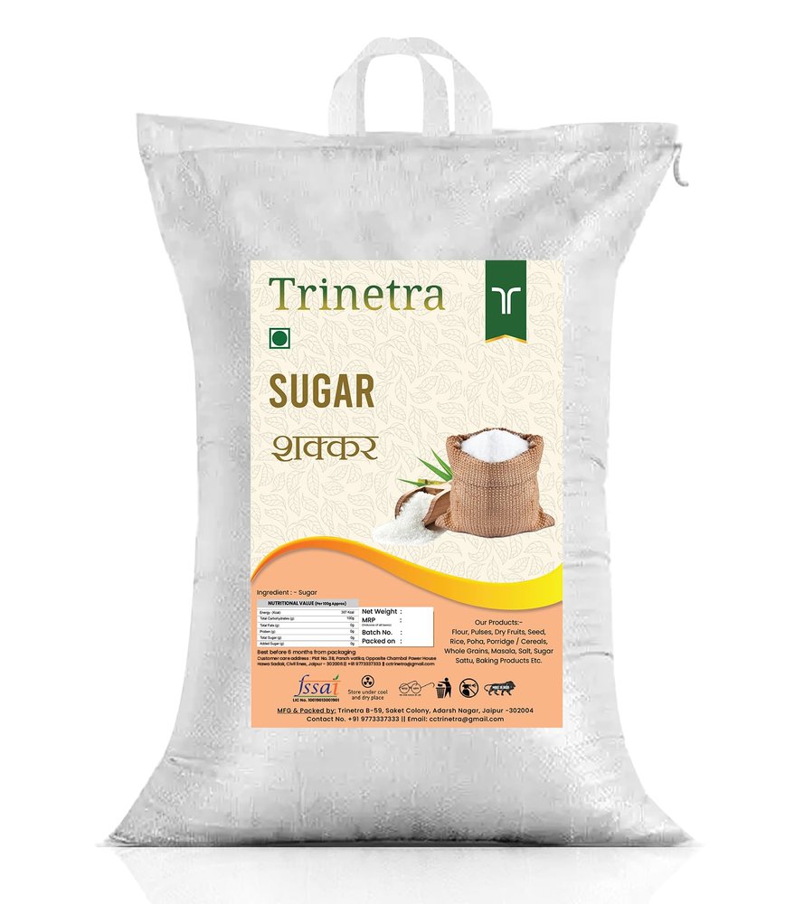 Trinetra White Sugar | Cheeni for Daily Use | 10kg