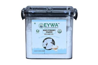 Organic Fitkari (Alum) Powder 200gm In Attractive Airtite Plastic Storage Containers By Eywa