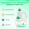 Meriton Deep Clean Laundry Detergent - 3 Liter,Power Clean Formula For Hand & Machine Wash, Gentle On Sensitive Skin, Fights 15 Tough Stains And Protects Fabric Colors view 2