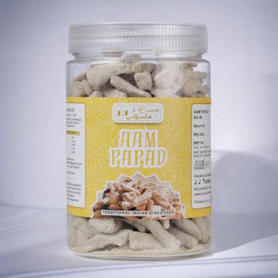 Aam Papad Khatta Meetha - 300gm Jar | After Meal Digestives Mukhwas Mouth Fresheners, Handmade & Sun-dried Chatpata Aam Papad Mango Slices (1)
